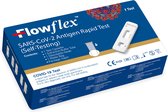Flowflex 10x single pack -gratis 10 ffp2 mondkapjes - 1x dr.clinic handegel