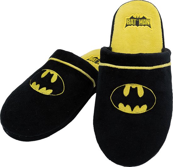 FUNIDELIA Batman pantoffels voor mannen - 42-45 - Zwart