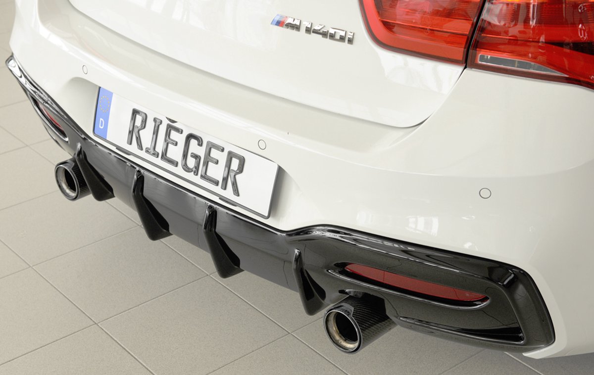 RIEGER - BMW F20 F21 1 SERIES - RIEGER PERFORMANCE DIFFUSER M135i M14Oi - GLOSS BLACK