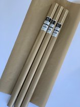 Bruine kraft pakpapier kaftpapier cadeaupapier inpakpapier - 300 x 70 cm - 3 rollen