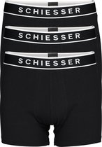 Schiesser 95/5 Organic Heren Shorts - Zwart - 3 pack - Maat S