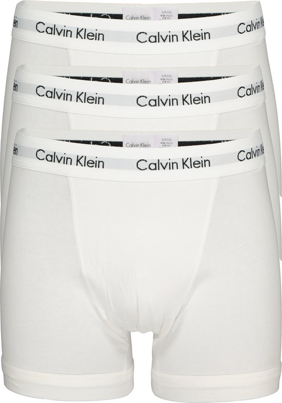 Calvin Klein 3-Pack Heren Boxershort - Wit - Maat S | bol.com