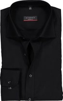 ETERNA modern fit overhemd - poplin heren overhemd - zwart - Strijkvrij - Boordmaat: 37