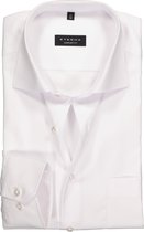 ETERNA comfort fit overhemd - mouwlengte 72cm - niet doorschijnend twill heren overhemd - wit - Strijkvrij - Boordmaat: 48