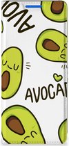 Mobiel Bookcase Valentijn Cadeautje Haar OPPO Reno 6 Pro Plus 5G Smart Cover Hoesje Avocado Singing