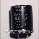 Su'scon Elektrolytische condensator 180uF/400V 25x30mm | Lifetime 8000 uur | verkoop per stuk