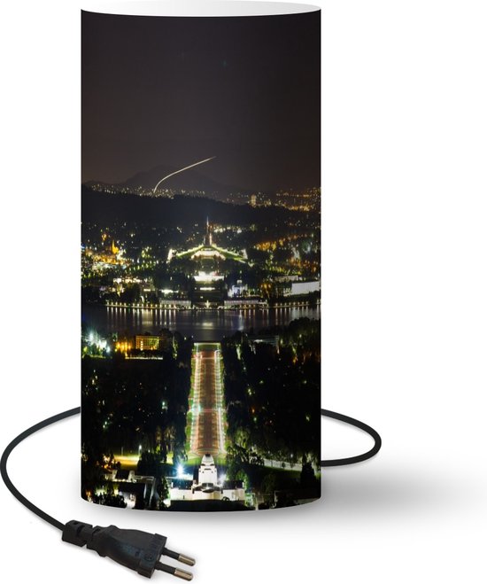 Lamp Canberra Australische parlementsgebouw verlicht in nacht 33 cm