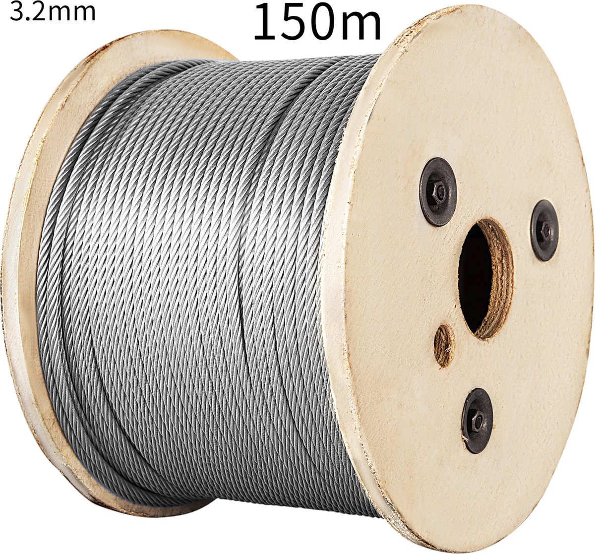 5x Staalkabel klem Simplex Roestvrij staal V4A 316 4mm Touwklem Draadklem