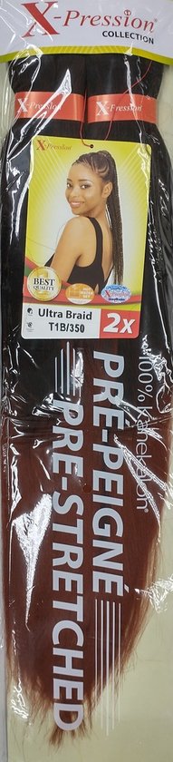 X-PRESSION ULTRA BRAID PRE-STRETCHED NUMMER T1B/350