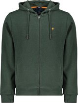 Haze & Finn Vest Hoodie Full Zip Mc16 0416 Scarab Green Mannen Maat - M