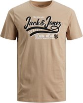 Jack & Jones Logo Tee Crockery (Maat: 4XL)