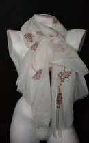 Sjaal met flamingo afbeeldingen