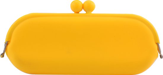 Behave accessoires - portefeuille - étui à lunettes - sac de rangement jaune