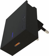 Swissten USB-C Snellader - Geschikt voor o.a. iPhone & Samsung - 18W - Zwart