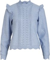 Object OBJPORTIA KNIT L/S PULLOVER PB11 Dames Trui Serenity - maat XS