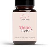 Menopauze Supplement/Overgang Supplement/Tabletten - Meno Support - Speciaal voor vrouwen in de menopauze/overgang - Bevat: Ashwagandha, Dong Quai en Zilverkaars