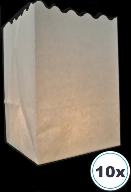 10 x petit sac de bougie vierge, lumière du vent, bougeoir en papier, sac léger, sac de bougie, mini sacs de bougie, lumière d'ambiance, imprimé, logo, photo, lanterne