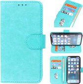 Wicked Narwal | bookstyle / book case/ wallet case Wallet Cases Hoesje voor iPhone 13 Pro Groen