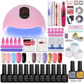 ManiSun Manicure set - Manicure Set Elektrisch - Manicure Setje - Nagelvijl - Nagelverzorging set - Roze