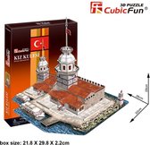 Puzzle 3D Kiz Kulesi 66 pièces - Tower de la jeune fille Puzzle 3D - Cubicfun