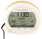 Senselife Tim 8 CO2 Meter en Luchtvochtigheidsmeter - CO2 meter binnen - CO2 Monitor en Alarm - CO2 Detectie