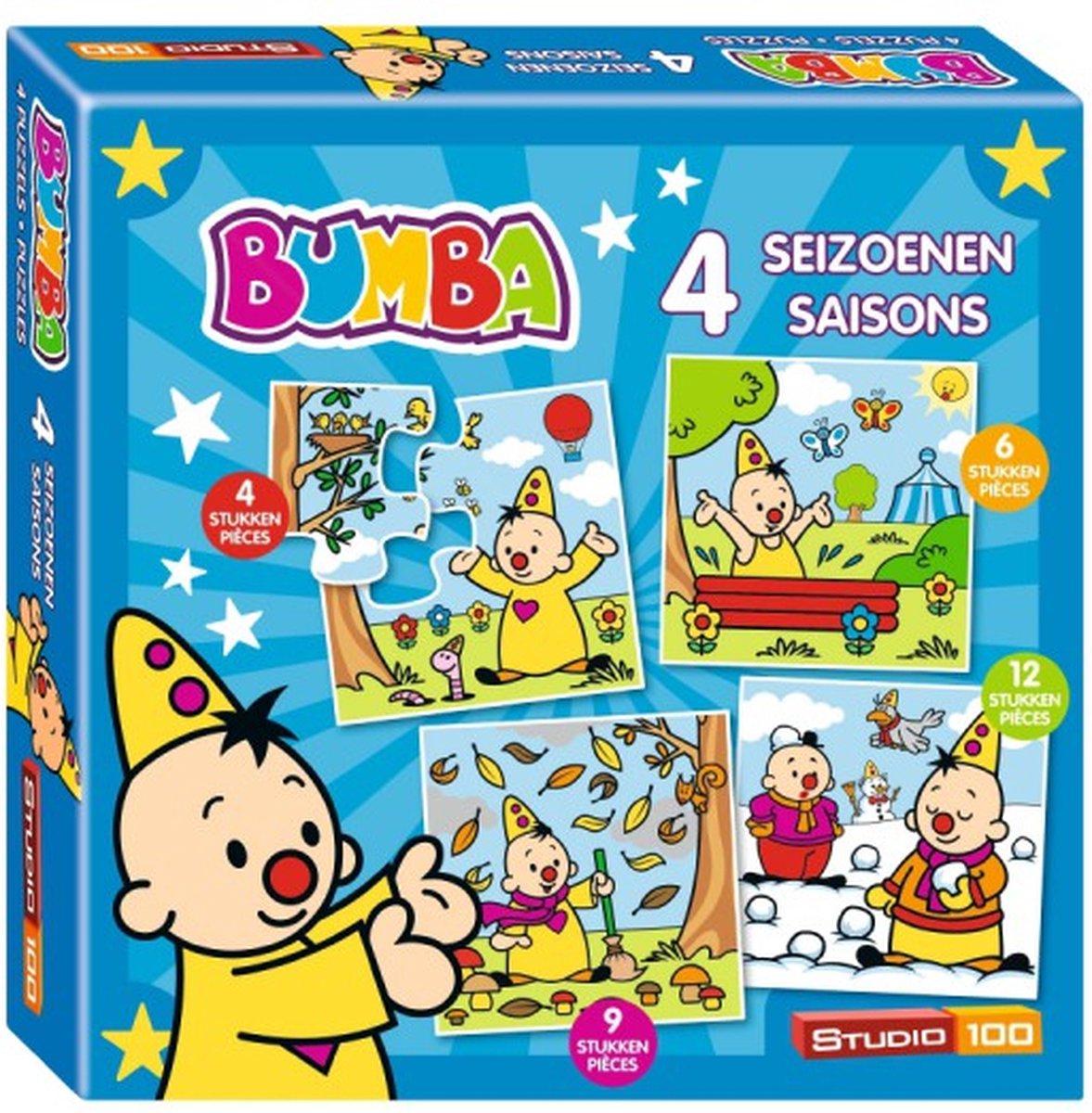 Bumba - Puzzel - 4 Seizoenen - 4+6+9+12 stukjes - lente - zomer - herfst -  winter | bol.com