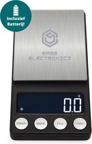 Ease Electronicz digitale mini precisie keuken weegschaal - 0,01 tot 200 gram - 14.2 x 7.5 cm - pocket scale - inclusief 2x AAA-batterijen