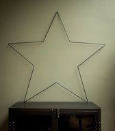 BOSTIJL - Ster - Metaal - Zwart - 100 cm