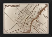 Houten stadskaart van Moordrecht