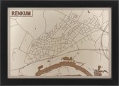 Houten stadskaart van Renkum
