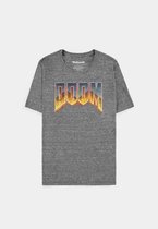 Doom logo - T-shirt Grijs - Maat S