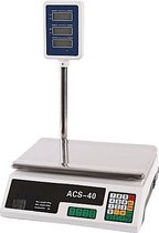 IMTEX - Computing - ACS-40 Elektronische weegschaal 40 Kg - Digitale Weegschaal - Digitale horeca markt  pakket prijs weegschaal