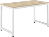 Bureau - Afmeting (BxDxH) 120 x 60 x 75 cm - Kleur hout kleurig & wit
