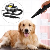 Professionele Hondenföhn met 3 Opzetstukken – Luxe waterblazer voor Honden – Voor een mooie vacht - Stil Design – Compact en Modern - Zwart