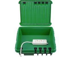 Dribox waterdichte kabelverdeelbox voor buiten - IP55 - 33 x 23 x 14 cm - Groen