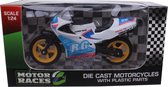 Johntoy Motor Super Bike 26 Junior 1:24 Die-cast Wit/geel