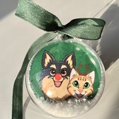 Dana Sheltie kerstbal (2 stuks) - bekend van TikTok @Dana_Sheltie