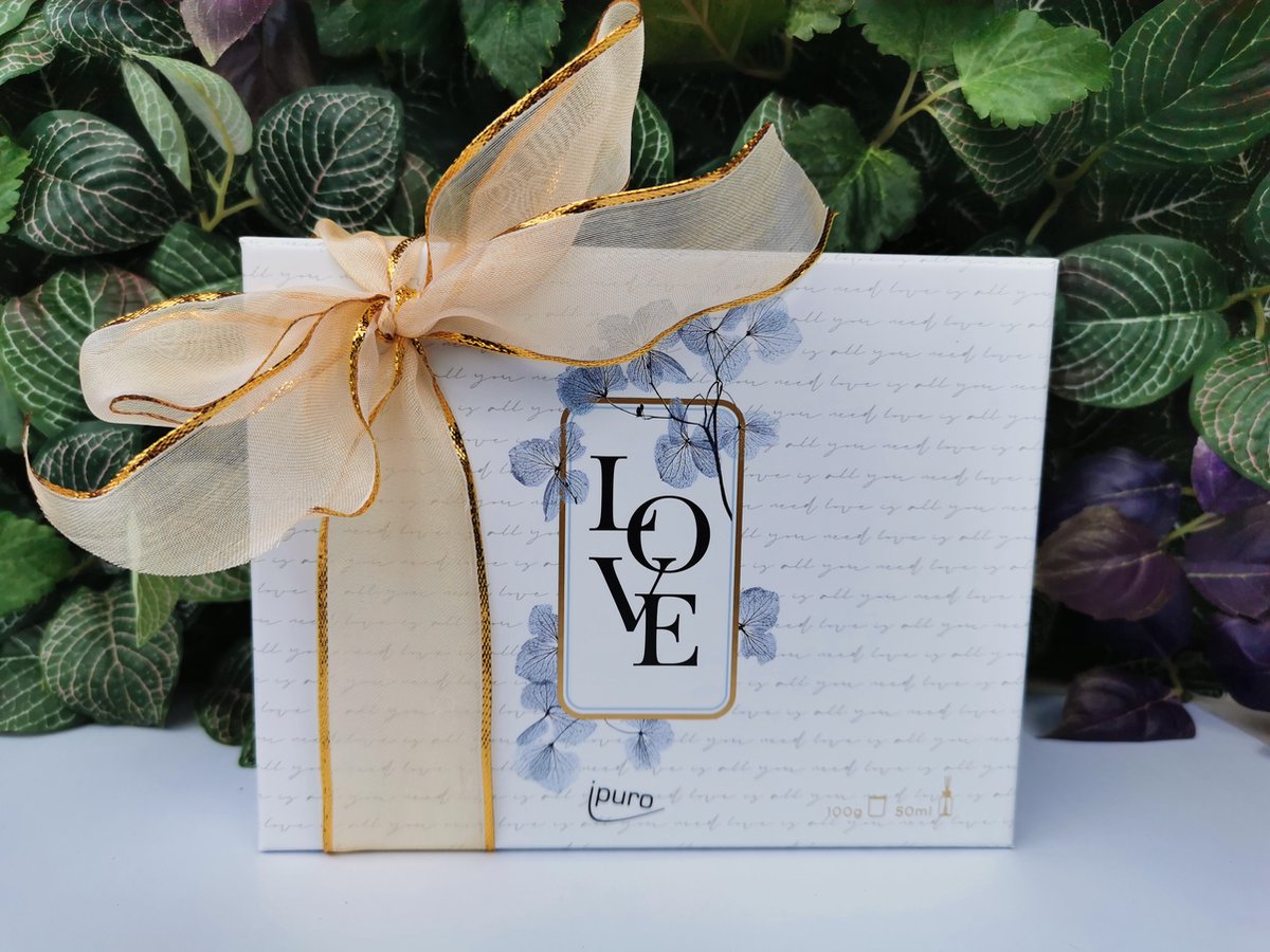 Ipuro Set Geurstokjes met kaars - LOVE- leuk geschenk voor je geliefde of moederdag! wit