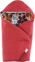 Olimi Swaddle 'Waffle Coral' voor miniland poppen 32-38 cm