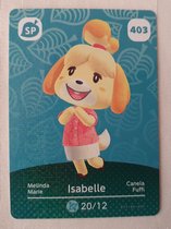 Amiibo animal crossing new horizons kaart serie 5 403 isabelle