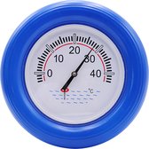 Sunmax Zwembad temperatuur thermometer Blauwe Ring Drijvend met koord