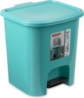 Afvalemmers/vuilnisemmers/pedaalemmers/Prullenmand/Badkamer Accessoires/deksel en pedaal/ 7.5 liter - Blauw