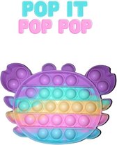 Pop it Fidget toy 2021 - Tiktok Trend - Speelgoed | Regenboog Krab Fidget Pop it