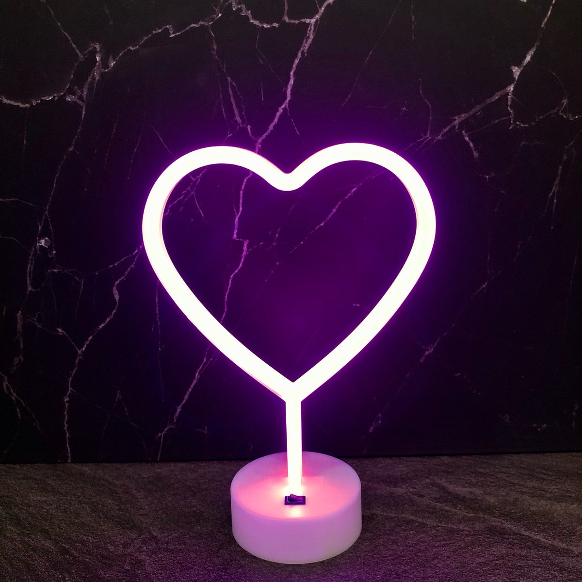 Hart Heart Liefde Love Neon LED Light Sign Lamp Verlichting Licht Bord  Winkel Display... | bol.com