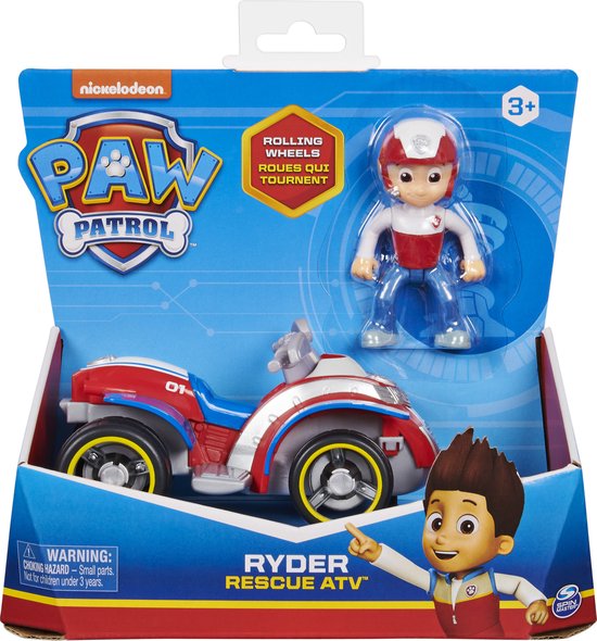 PAW Patrol - 6024006 - Jeu enfant - Véhicule + Figurine Ryder - La Pat'  Patrouille