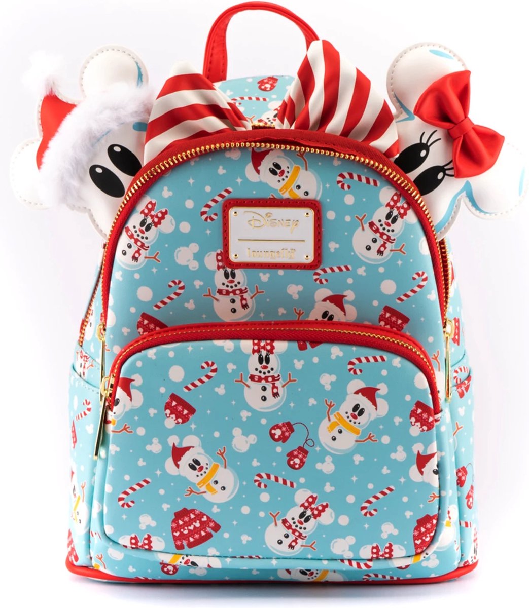 Funko Loungefly Snowman Mickey & Minnie - Backpack And Bow