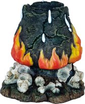 Superfish Deco Led Monster Cannibal Pot - Aquarium - Ornament - 13x9x11 cm Groen