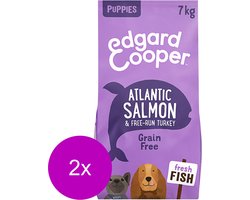 Edgard & Cooper Puppy Graanvrij Zalm&Kalkoen - Hondenvoer - 2 x 7 kg