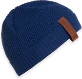 Knit Factory Jazz Gebreide Muts Heren & Dames - Beanie hat - Kings Blue - Warme donkerblauwe Wintermuts - Unisex - One Size