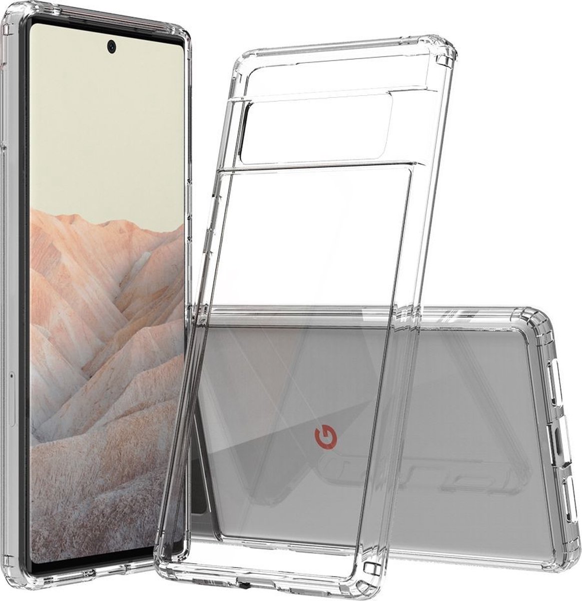 Mobigear Doorzichtig Hoesje geschikt voor Google Pixel 6 Pro Telefoonhoesje Hardcase | Mobigear Crystal Backcover | Doorzichtig Telefoonhoesje Pixel 6 Pro | Pixel 6 Pro Case | Back Cover - Transparant